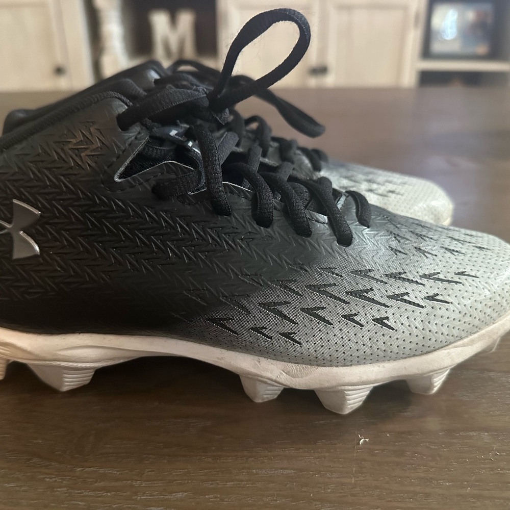 Under Armour Black and Gray Cleats